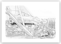 Krohn Racing Ford #76 Engine